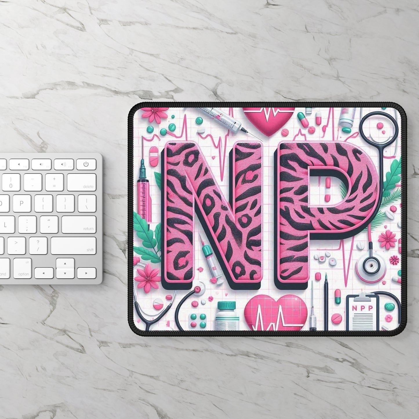 Pink Leopard NP Mouse Pad