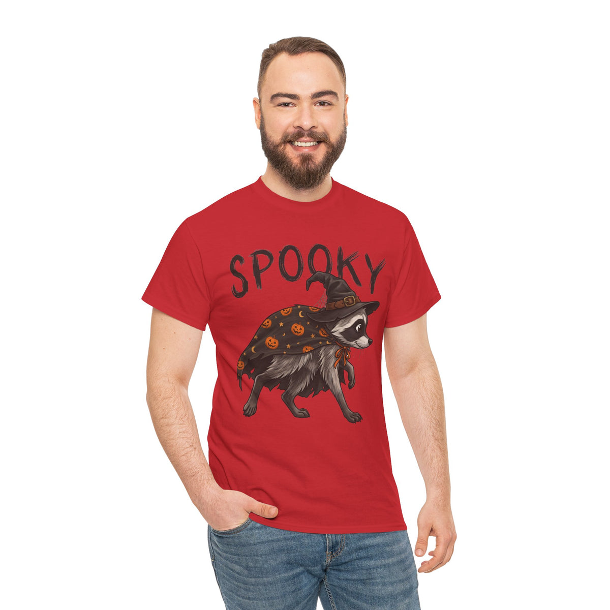 Spooky Raccoon Witch T-Shirt