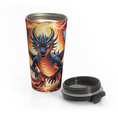 Inferno Dragon Stainless Steel Travel Mug (15oz)