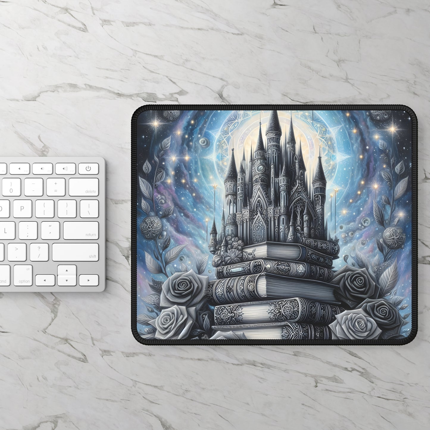 Enchanted Castle Spellbook Mouse Pad
