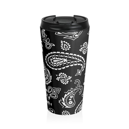 Midnight Bandana Stainless Steel Travel Mug
