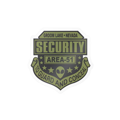 Area 51 Security Badge Kiss-Cut Vinyl Sticker
