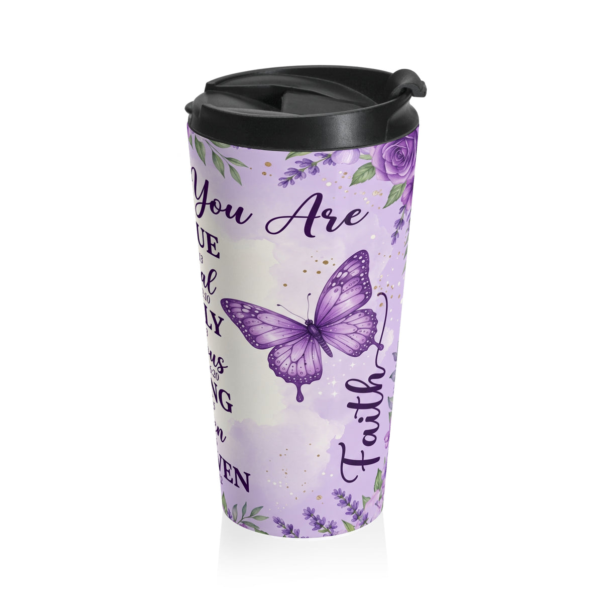 God Says You Are… Inspirational Christian Stainless Steel Travel Mug