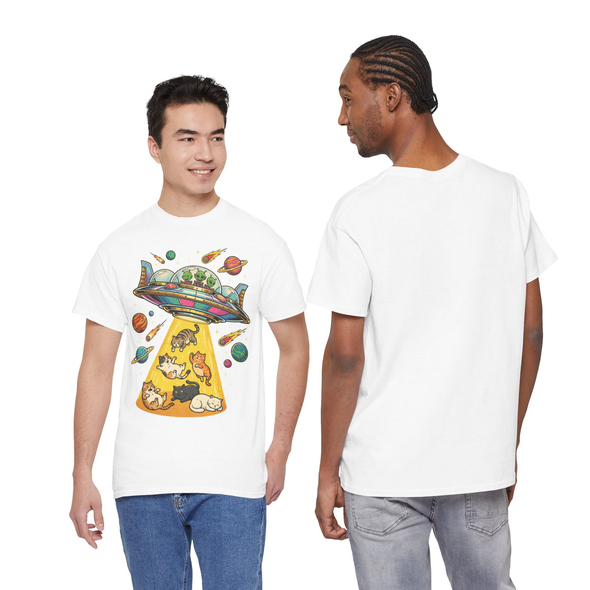 Alien Cat Abduction T-Shirt