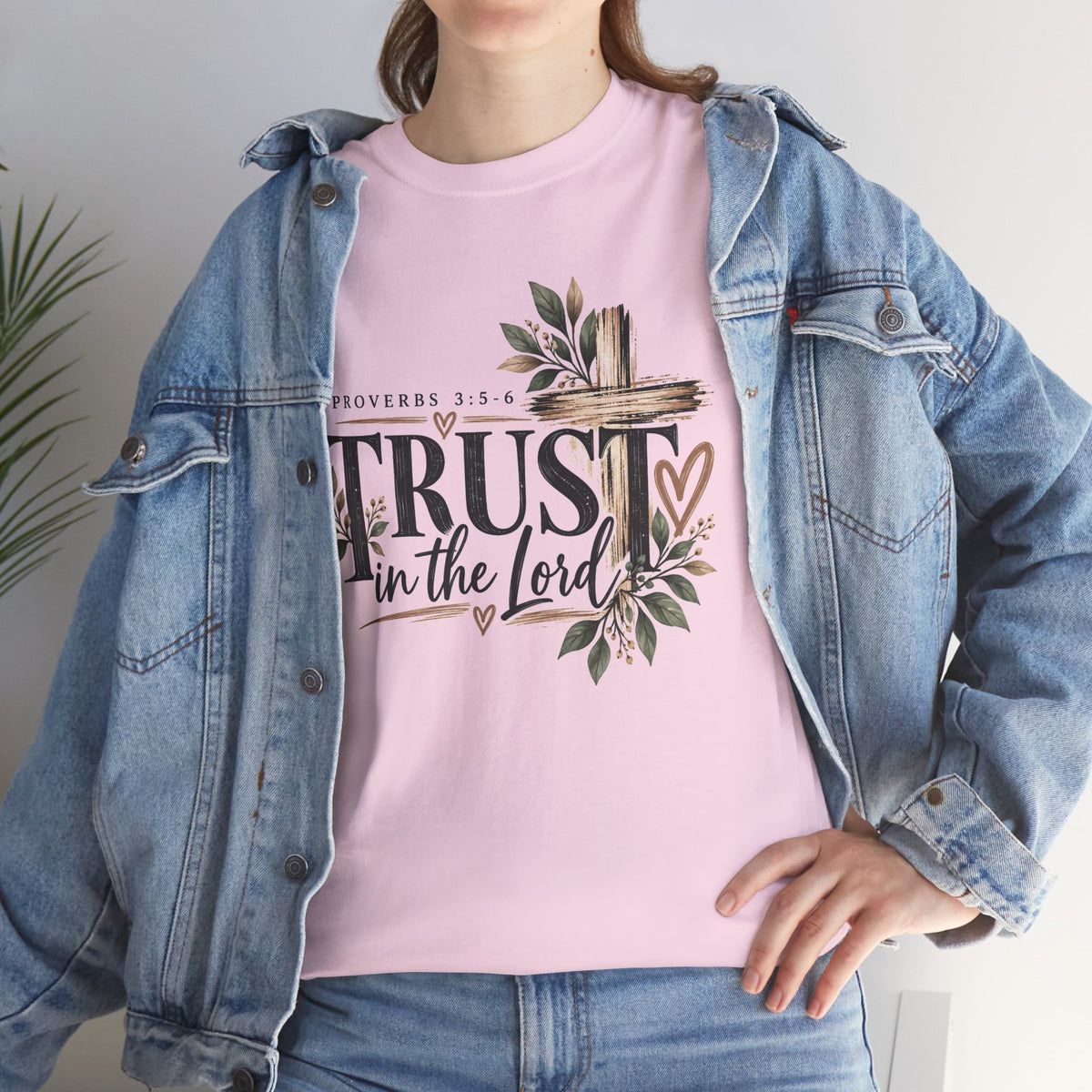 Trust in the Lord Proverbs 3:5-6 Christian T-Shirt