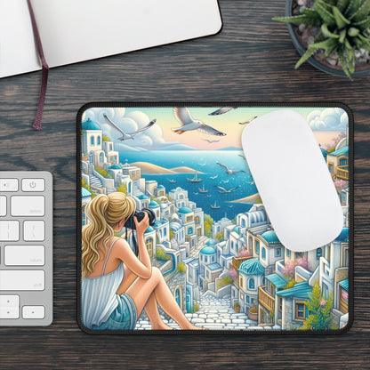 Santorini Dreamscape Mouse Pad