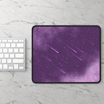 Violet Meteor Shower Mouse Pad