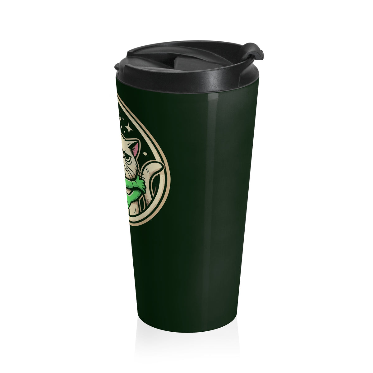 Alien Cat Abduction Stainless Steel Travel Mug