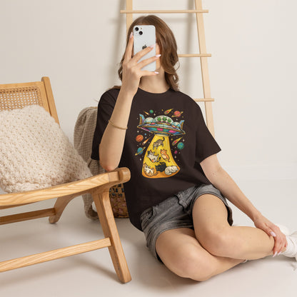 Alien Cat Abduction T-Shirt