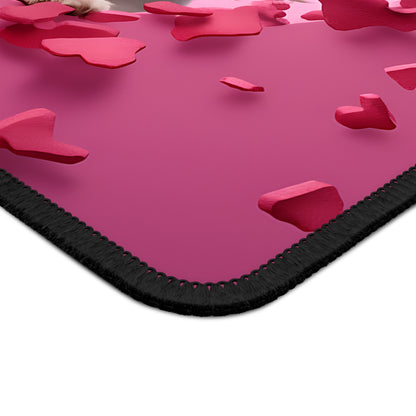 Puppy Love Hearts Mouse Pad