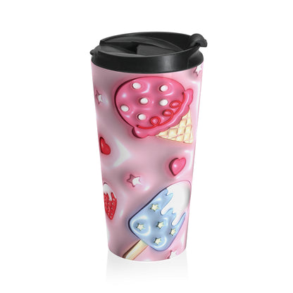 Sweet Dreams Ice Cream Stainless Steel Travel Mug