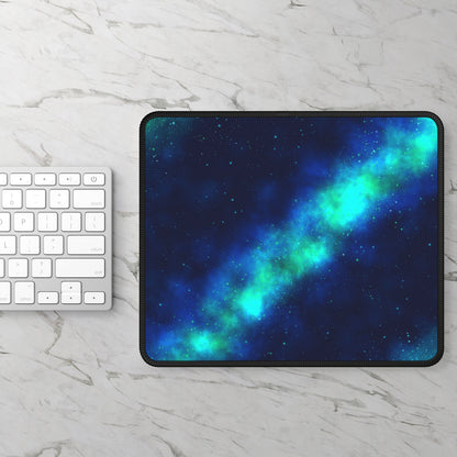 Teal Nebula Drift Mouse Pad