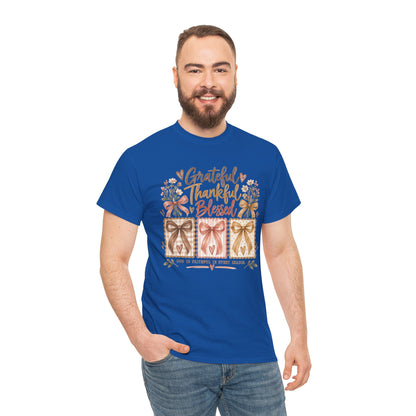 Grateful Thankful Blessed Christian T-Shirt