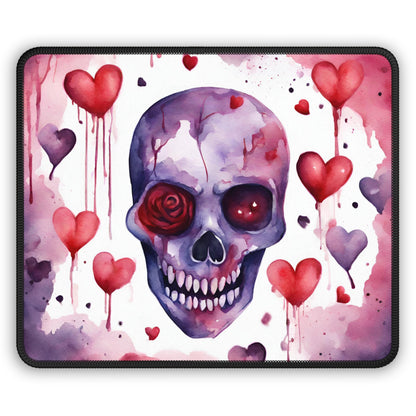 Bleeding Hearts Skull Mouse Pad
