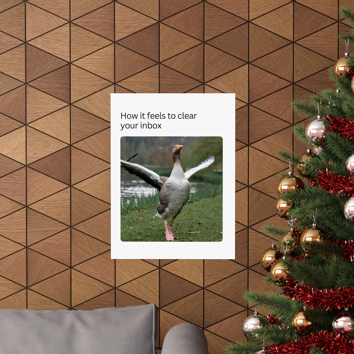 Clear Your Inbox Goose Matte Poster
