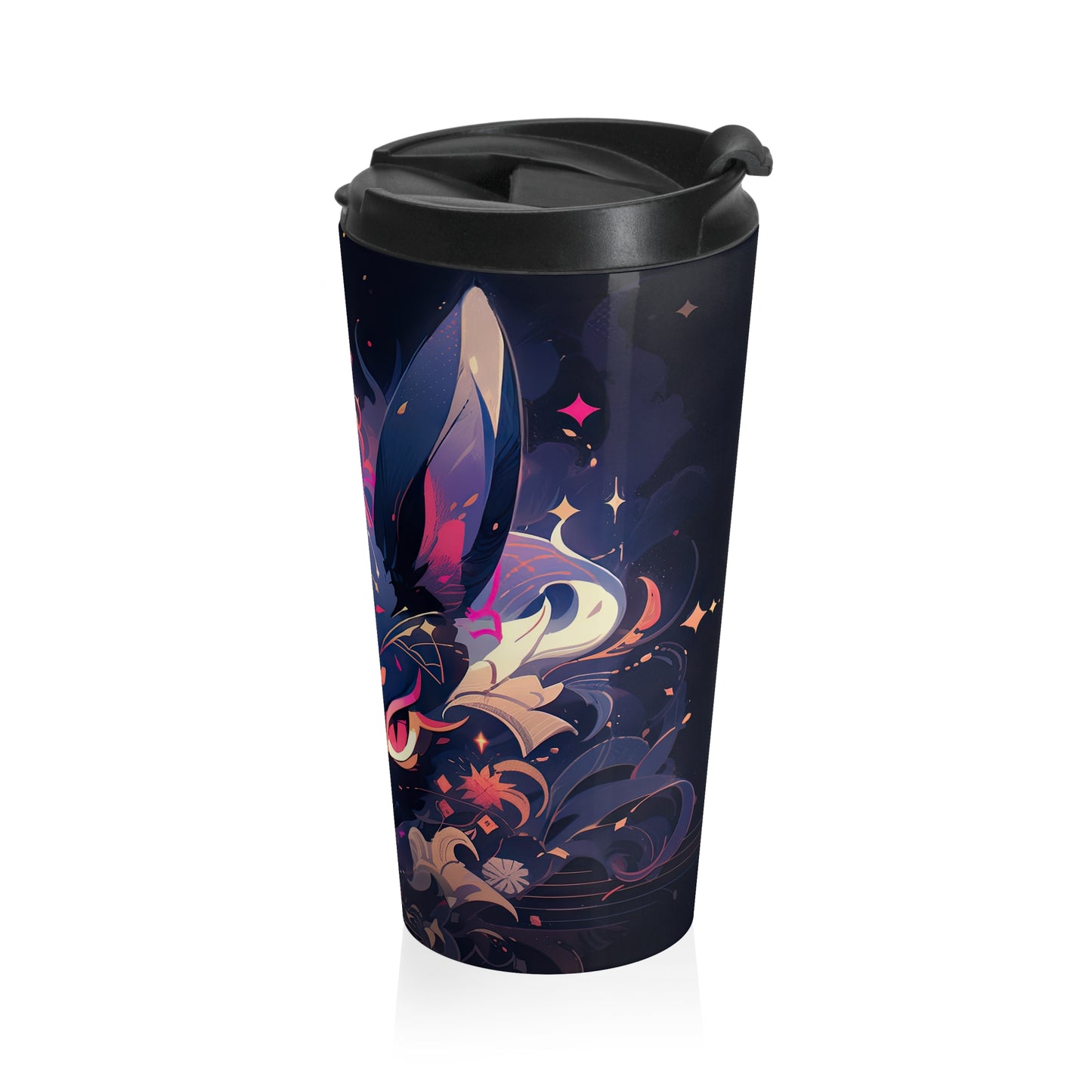 Mystic Cat Stainless Steel Travel Mug – 15oz