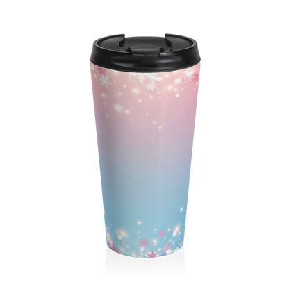 Frosted Pastel Snow Travel Mug