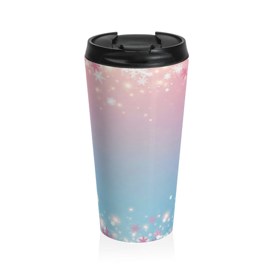 Frosted Pastel Snow Travel Mug
