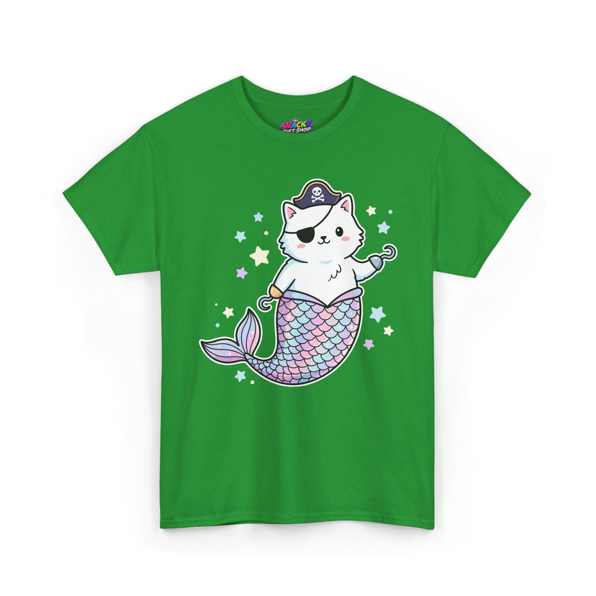 Pirate Mermaid Cat T-Shirt