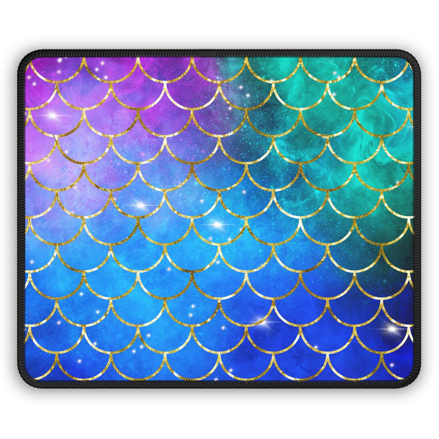 Cosmic Mermaid Scales Mouse Pad
