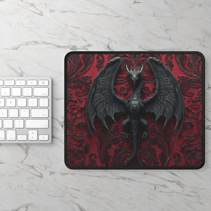 Obsidian Wing Dragon Mouse Pad