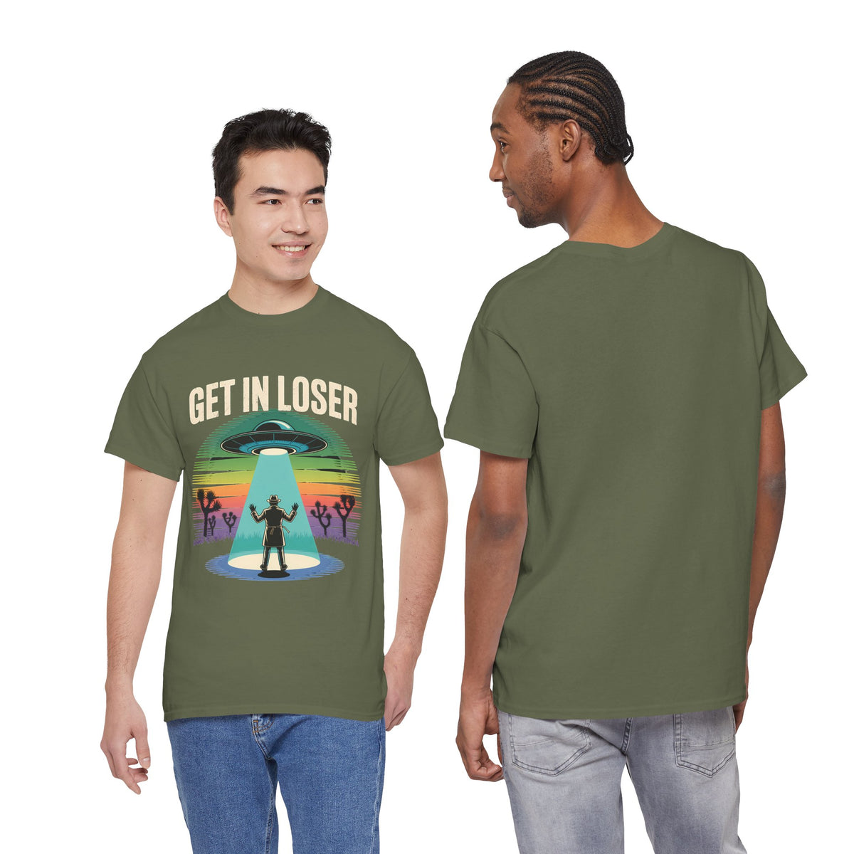 Get In Loser UFO Abduction T-Shirt