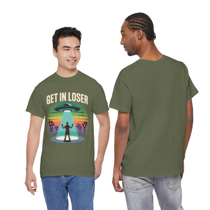 Get In Loser UFO Abduction T-Shirt