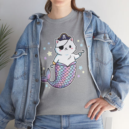 Pirate Mermaid Cat T-Shirt