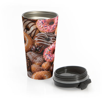 Donut Overload Stainless Steel Travel Mug