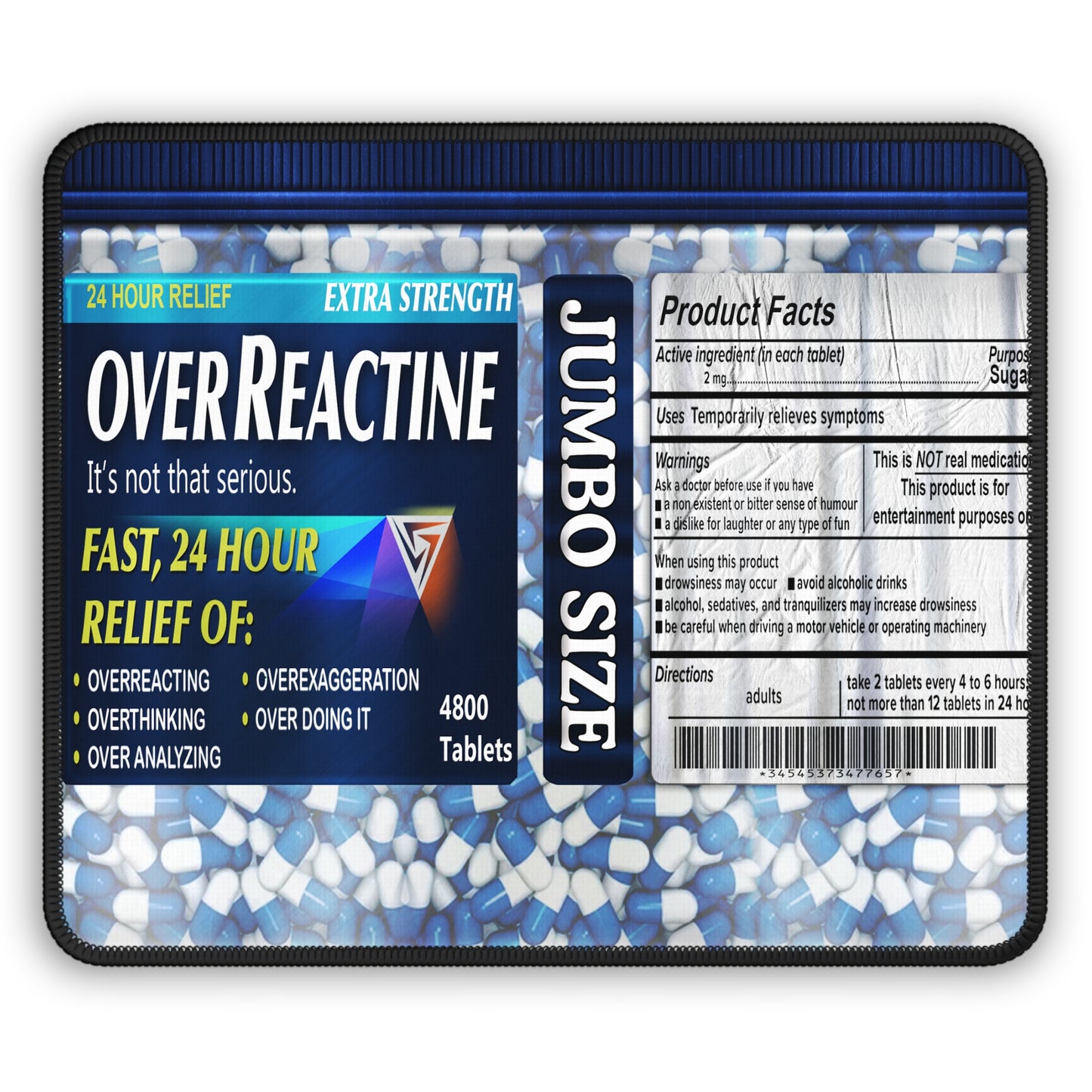 Over Reactine Mouse Pad