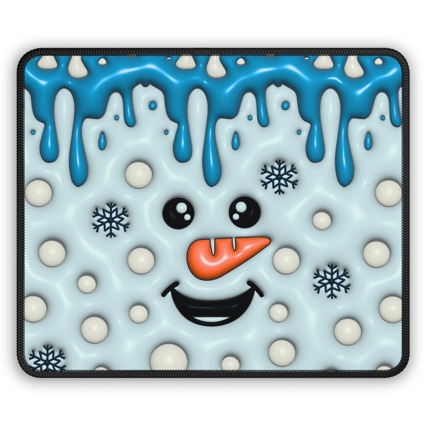 Melty Snowman Smile Mouse Pad