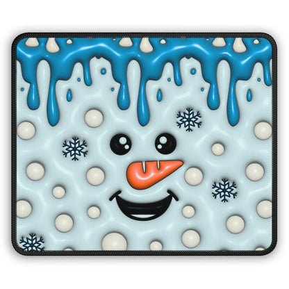 Melty Snowman Smile Mouse Pad