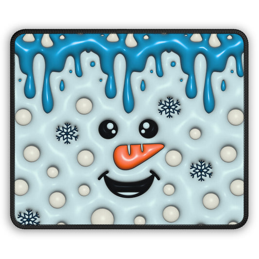 Melty Snowman Smile Mouse Pad