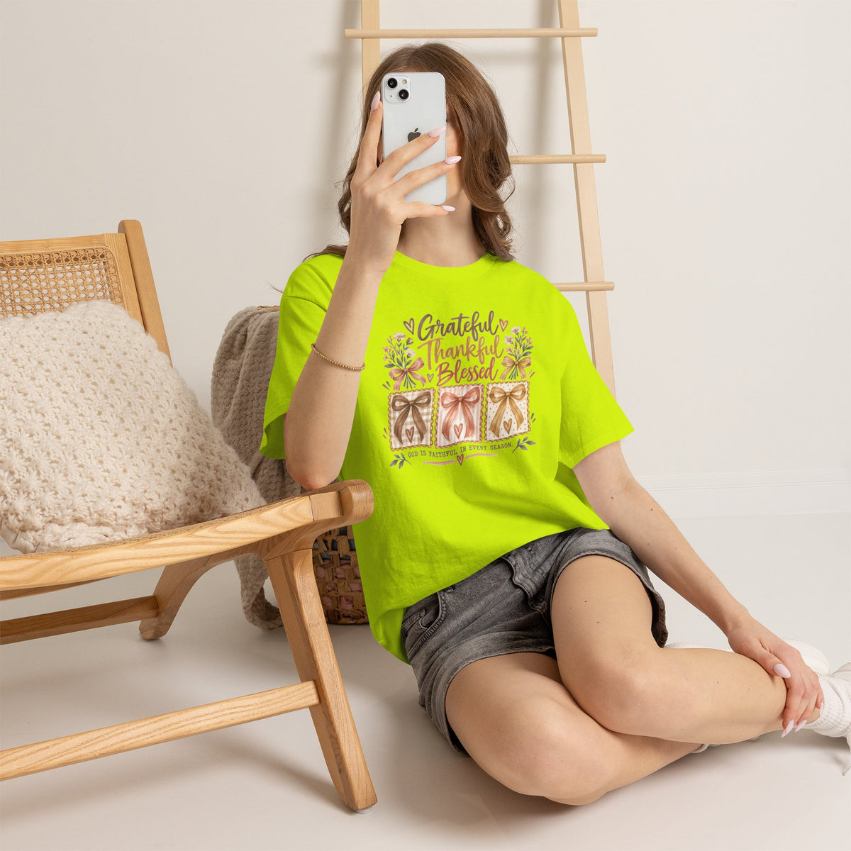 Grateful Thankful Blessed Christian T-Shirt