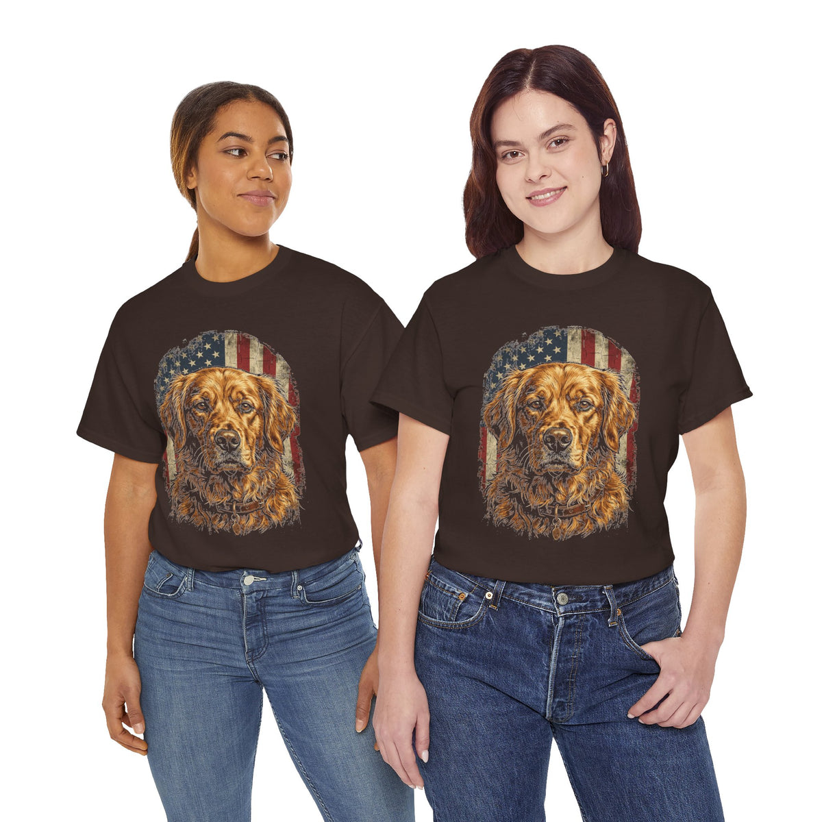 Patriotic Golden Retriever T-Shirt