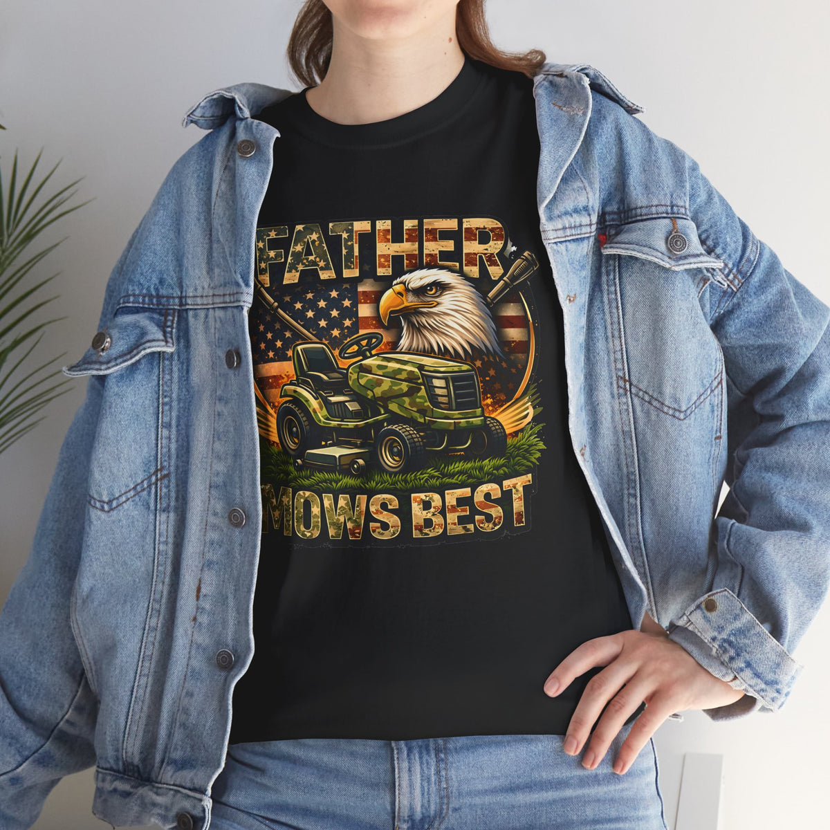 Father Mows Best Lawn Mower T-Shirt