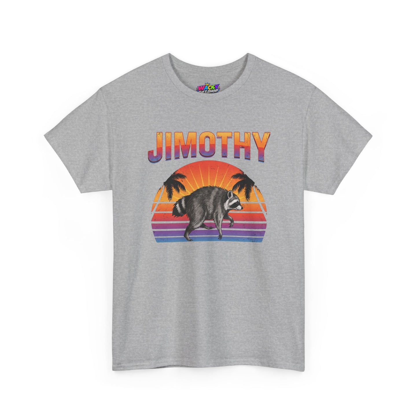 Jimothy Retro Sunset Raccoon T-Shirt