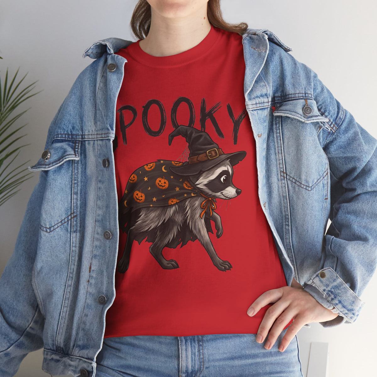 Spooky Raccoon Witch T-Shirt