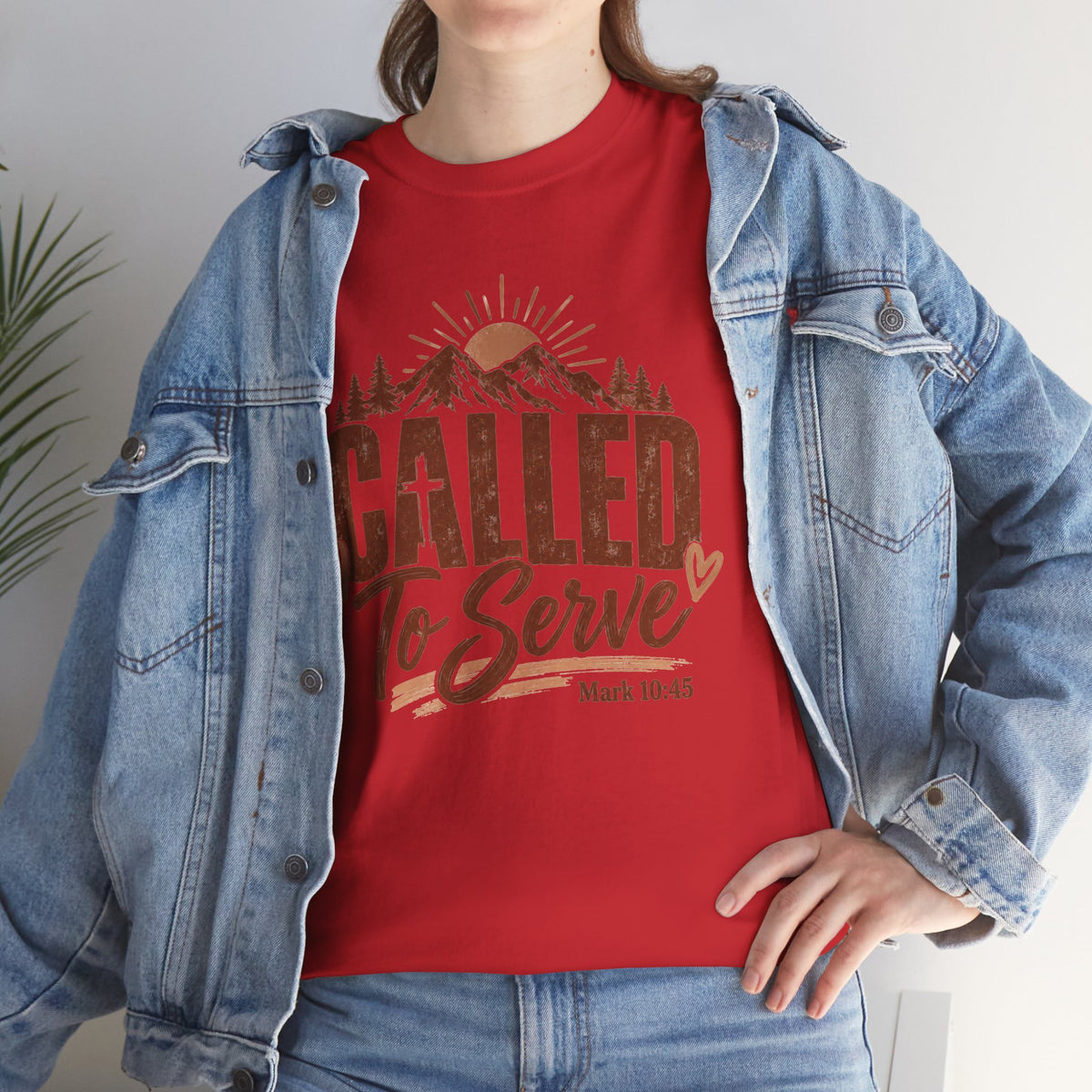 Called to Serve Mark 10:45 Christian T-Shirt