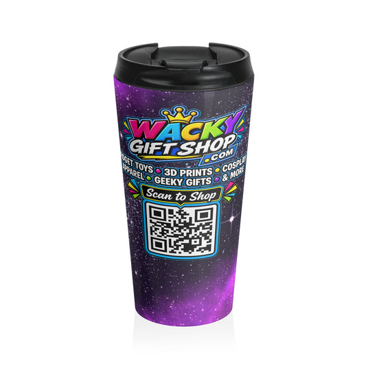Official WackyGiftShop.com Stainless Steel Travel Mug