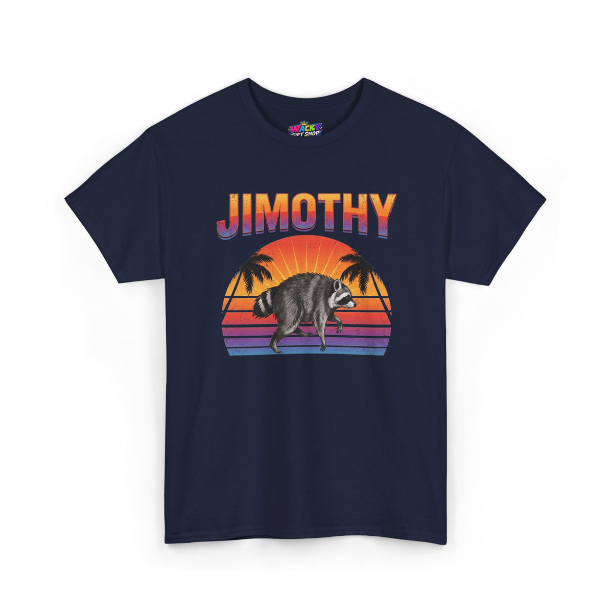 Jimothy Retro Sunset Raccoon T-Shirt