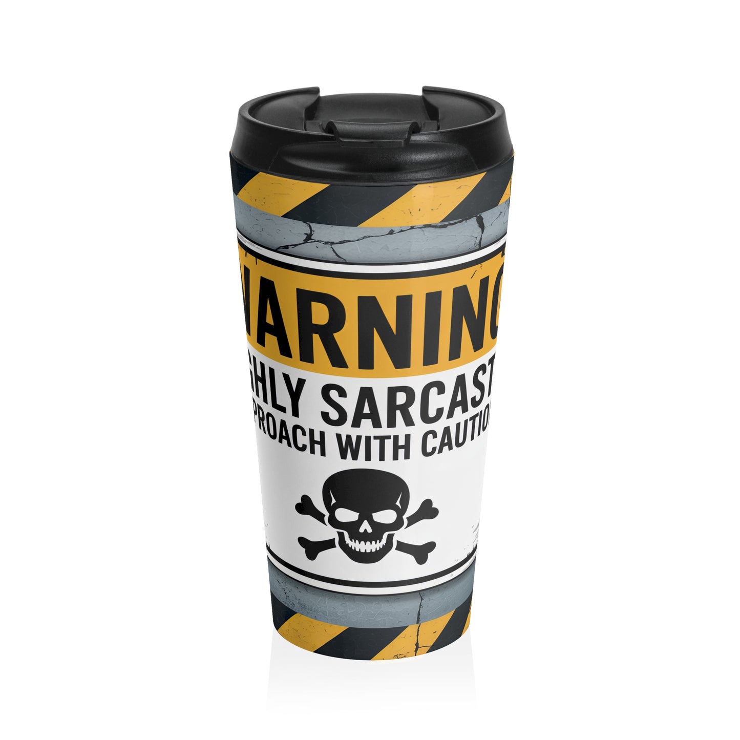 Warning Sarcasm Travel Mug