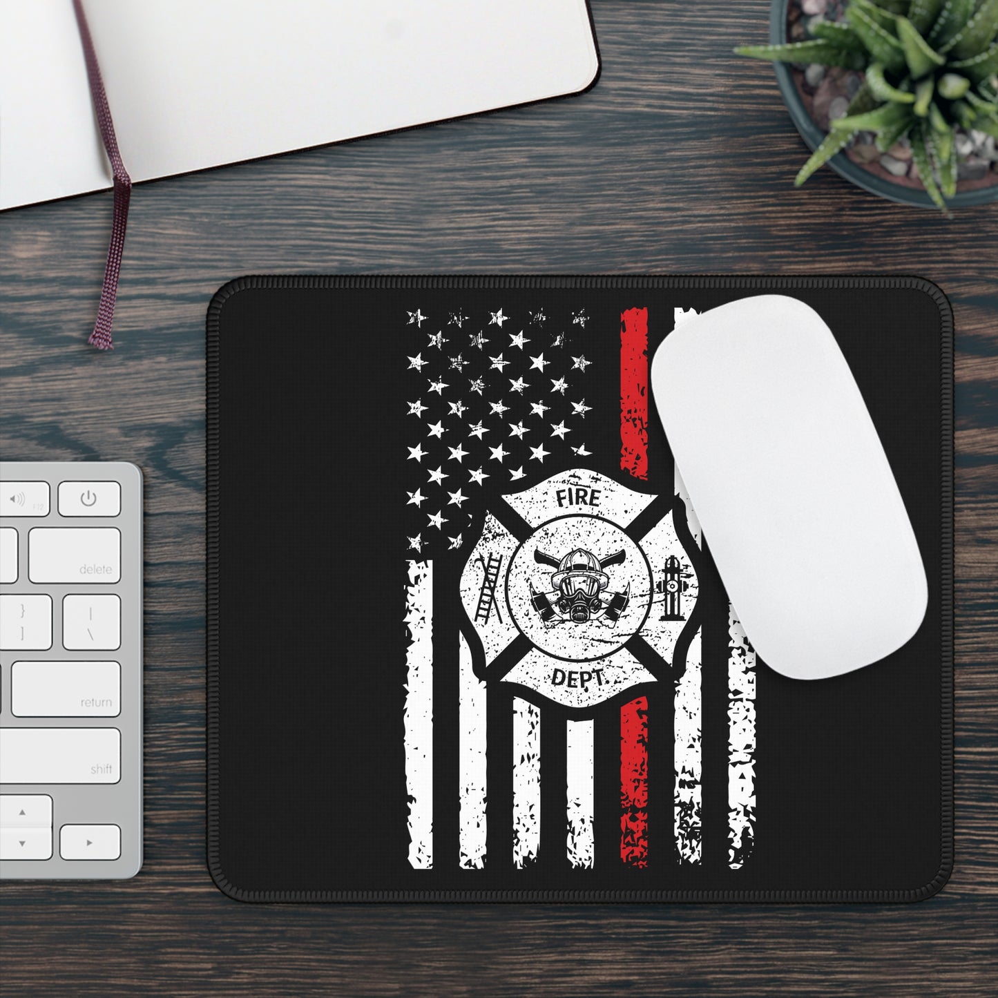 Fire Dept Patriot Mouse Pad