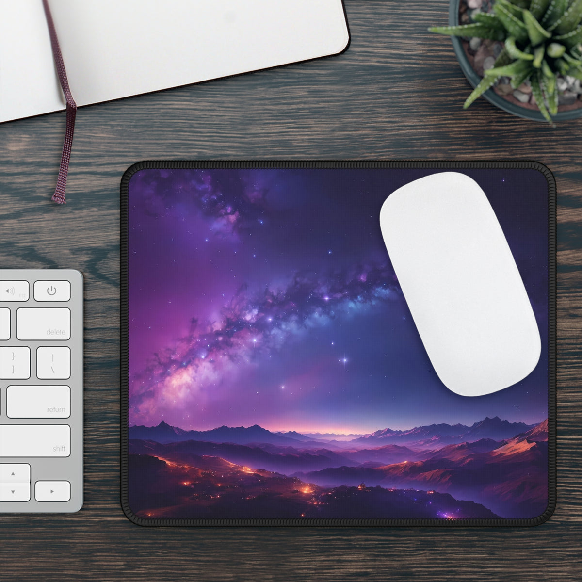 Purple Mountain Galaxy Mouse Pad