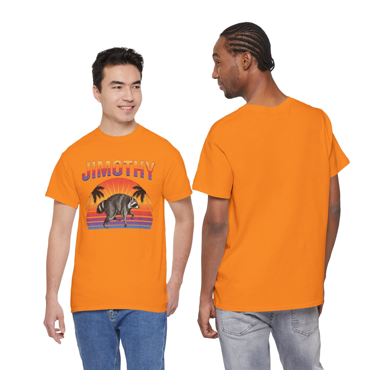 Jimothy Retro Sunset Raccoon T-Shirt