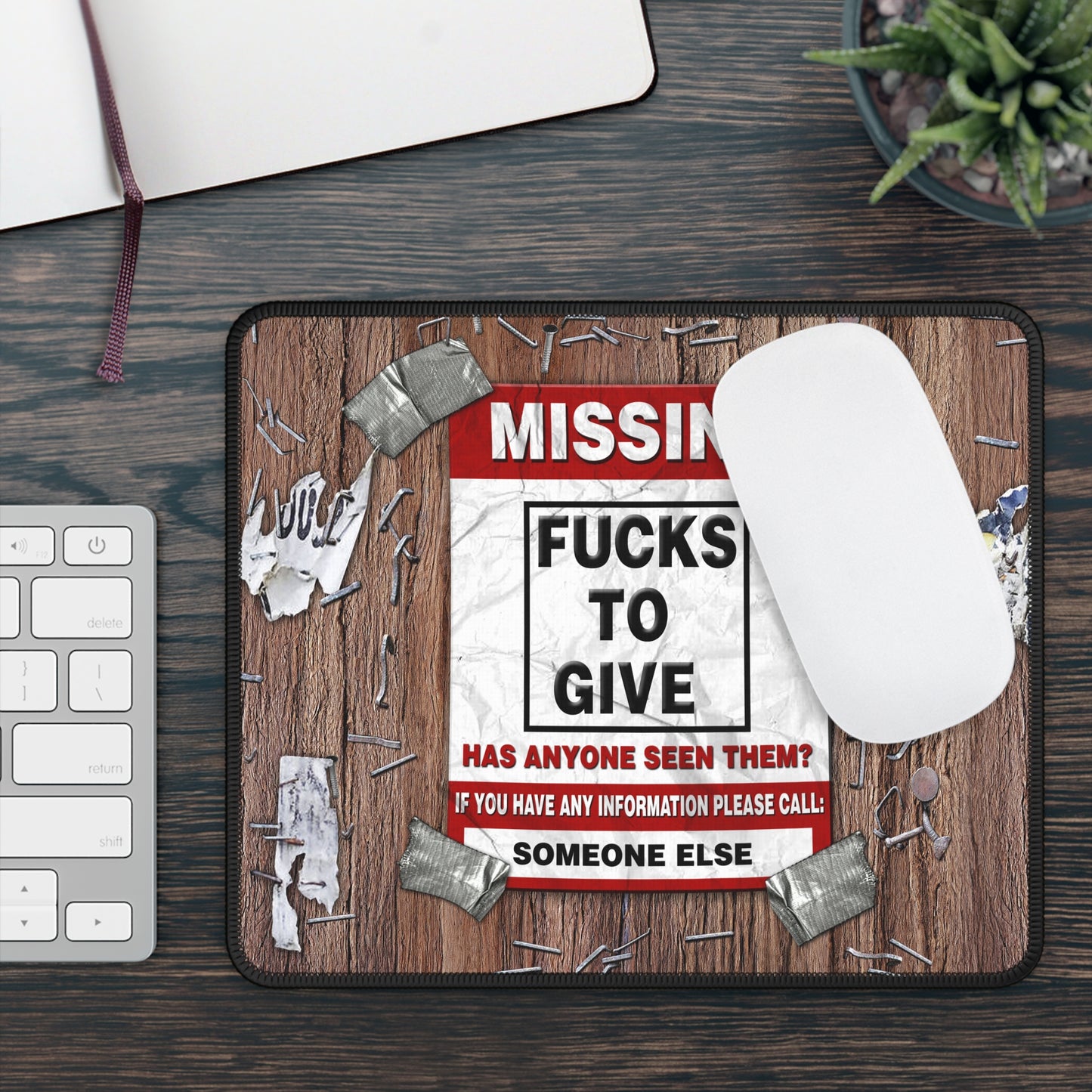 Missing F*cks To Give Mouse Pad