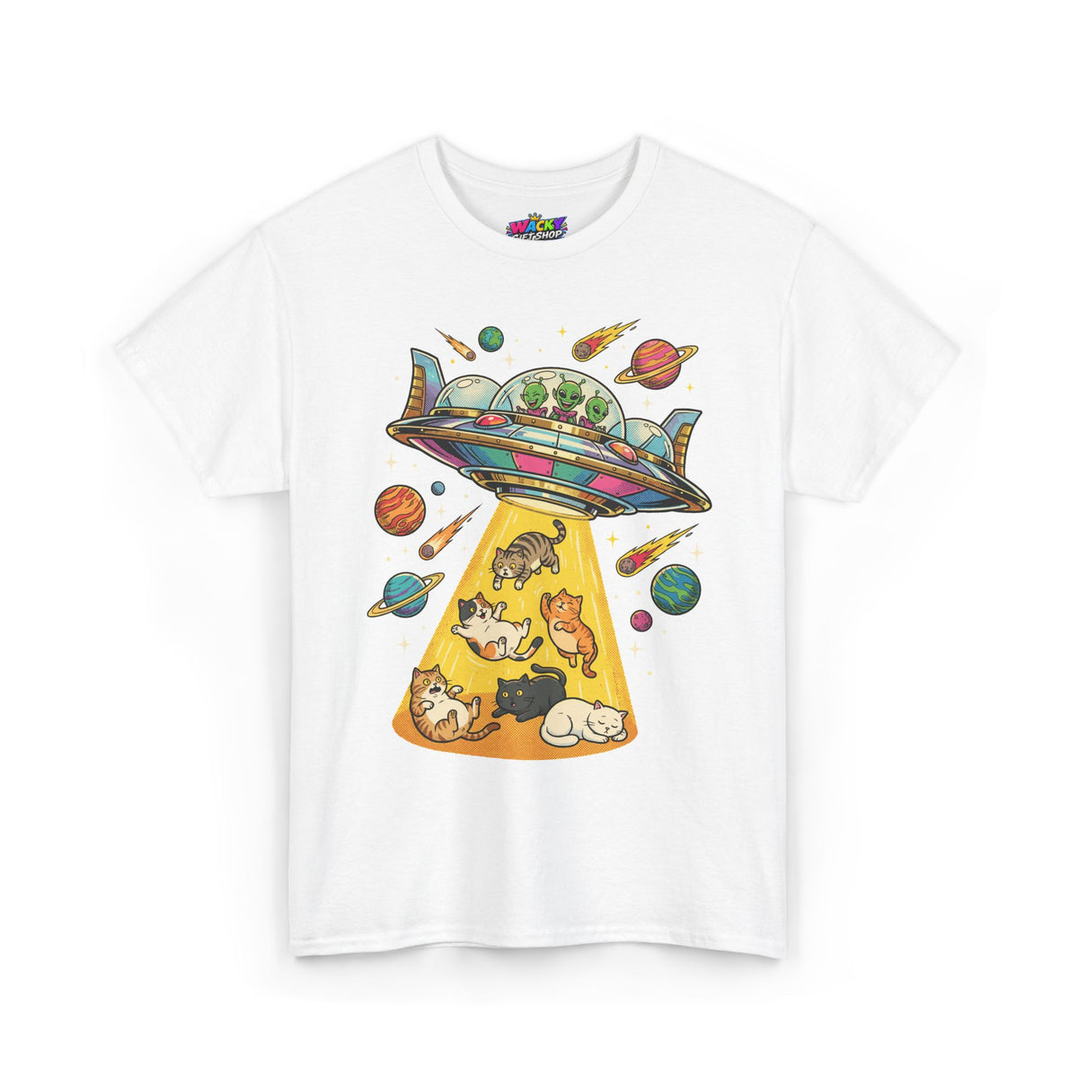 Alien Cat Abduction T-Shirt