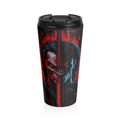 Dual Soul Warrior Stainless Steel Travel Mug – 15oz