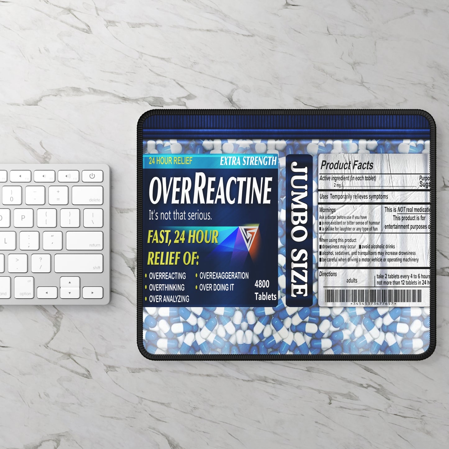 Over Reactine Mouse Pad