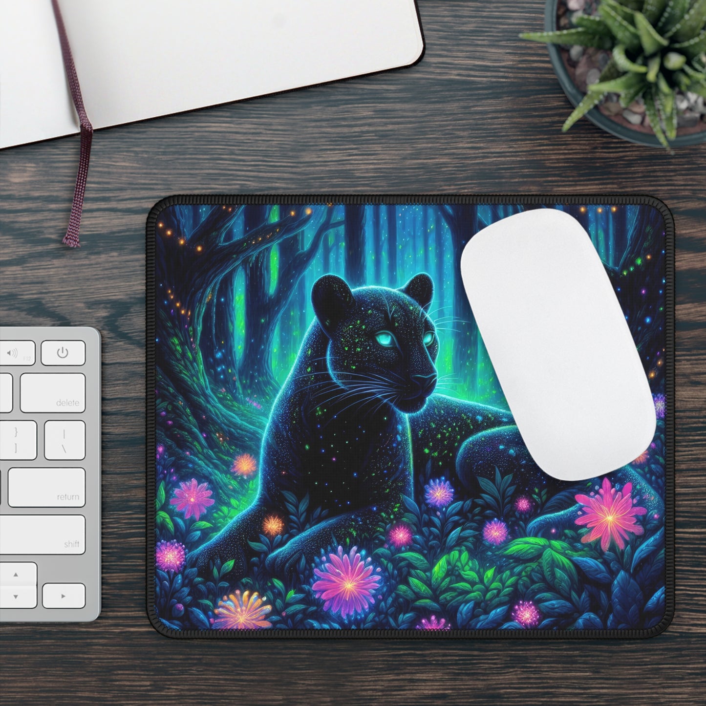 Mystical Black Panther Mouse Pad